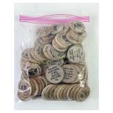 Wooden Nickel Music Tokens with Store Credit