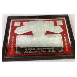 Budweiser King of Beers Framed Advertising Mirror