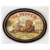 Dr Pepper Advertising Tray with Lion Graphics