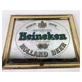 Heineken Holland Beer Mirror Sign with Gold Frame