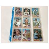 (9) 1968 Topps Atlanta Braves baseball cards -