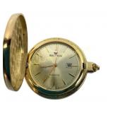 Gold-Tone Waltham Quartz Pocket Watch