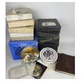 Collectors plates by the Edwin M Knowles China