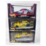 (3) Hot Wheels Pro Racing NASCAR Die-Cast Cars