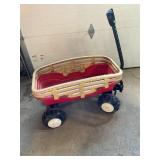 Red Plastic Wagon with Plastic Tan Snap on