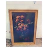 Painting of Roses 29 in. X 41 in. Picture Loose