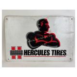 Hercules Tires Metal Advertising Sign 24ï¿½ï¿½ x 16ï¿½ï¿½