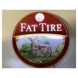 Fat Tire Illuminated Metal Wall Sign