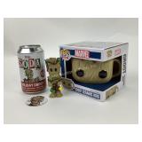 Funko groot collectibles, ceramic mug and soda