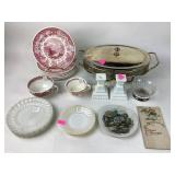 (7) Wedgwood Vessar 1938 plates, (1) footed cup,