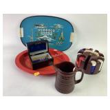 Daytona Beach souvenir tray, Marcrest oven proof