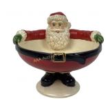 Santa-Themed Decorative Bowl - Dept 56