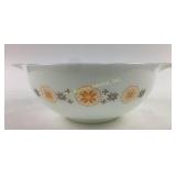 Pyrex Mixing Bowl With Orange Floral Pattern
