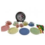 Tea Party Play Set and Collector Plate