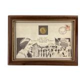 Framed 1979 Susan B. Anthony First Day Coin and Co