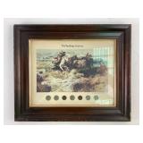 Framed Print ï¿½The Vanishing Americanï¿½ with Coin