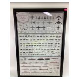 Framed Poster of U.S. Military Combat Vehicles and