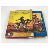 Cowboy Jigsaw Puzzles with Original Box