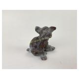 Metal French bulldog figurine approximately 3