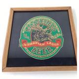 Moosehead Beer Framed Advertising Sign