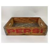 PEPSI-COLA wooden crate. Indianapolis, Indiana.