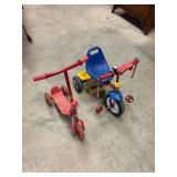 Radio Flyer Fold 2 Go Tricycle & Xcool Scooter