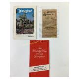 Disneyland 1969 Guide, Parking Ticket, and Brochur