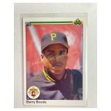 1990 Barry Bonds baseball trading card in