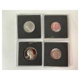 Coins: 1961 Swiss 20 and 1922 5 coins, 1957 Dime,