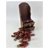 Western super X shotgun shells, wooden wall