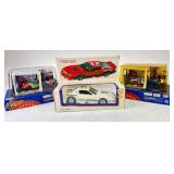 Die-Cast Cars and Garage Scene Dioramas