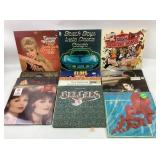 Vinyl Records: Tammy Wynette, Elvis, and The Beach