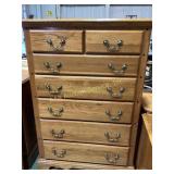 Oak dresser, 19Lx38Wx54H