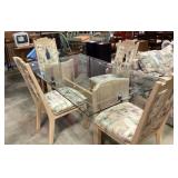 Southwestern style dining room table and (4)