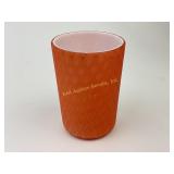 Victorian satin MOP DQ art glass tumbler