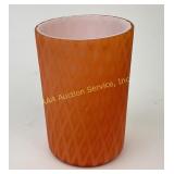 Victorian satin MOP DQ art glass tumbler