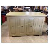 Painted wooden entertainment cabinet,