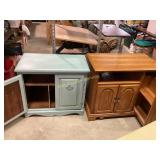 Wooden TV stand, 18Lx32Wx28, painted wooden