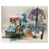 Eagle lampshade, light bulbs, cupcake metal