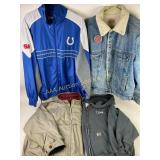 Colts XL light jacket, Carhartt CSX hoodie,