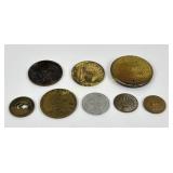 (8) tokens / medals 1946 National Metallic