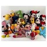Disney Mickey and Minnie dolls, Dumbo, T Rex,