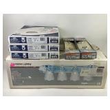 Polished Brass and Chrome finish mounted light,