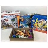 Block town knock it down dump truck, Superman