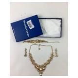 costume jewelry: necklace, bracelet,