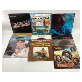 Vinyl Records: Waylon Jennings, Beach Boys, and Sa
