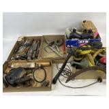 Cast iron bottle capper, vntg lamp base, Taylor