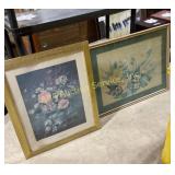 Albert Williams Blossom, Iris and Peonies Framed