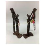 Cast iron Buggy jack, pair