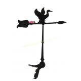 Duck weather vane, metal